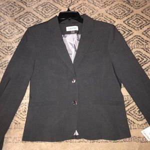 Women’s Calvin Klein Suit Jacket in Grey Size 12